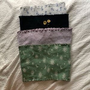 Pack of 4 reversible tub tops